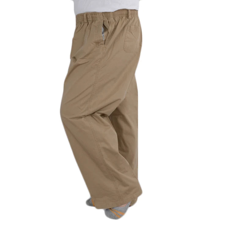 Plus size 8XL 11XL 13xl middle-aged men's summer thin elastic band high waist cotton casual trousers Dad oversize 9XL 8XL 7XL