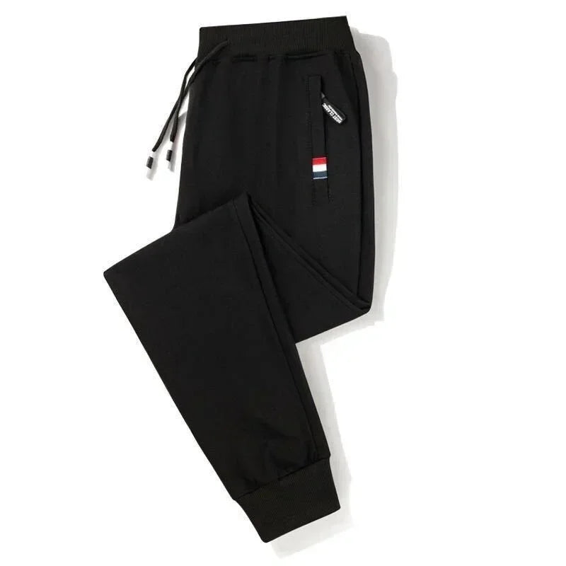 Spring Pants Men Fitness Sportswear Tracksuit Elastic Waist Sweatpants Cotton Trousers Loose Gyms Jogger Track Pants Mens M- 8XL