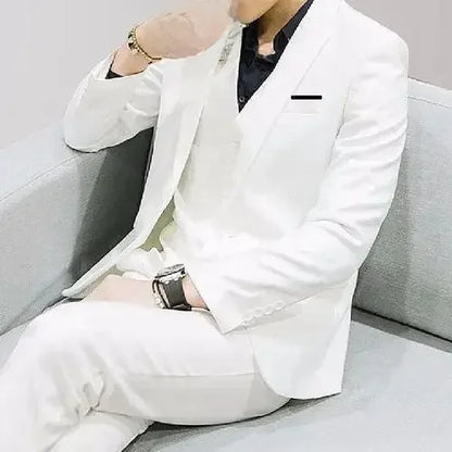 Men's Three-piece Suit Casual Slim Fit Business Attire