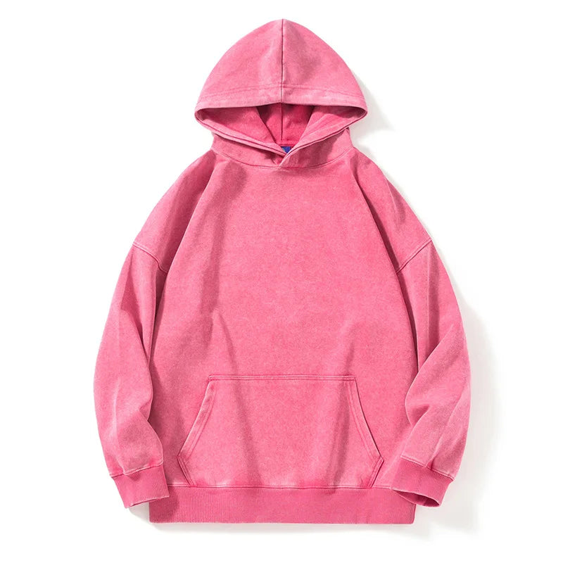 Autumn Winter Vintage Hoody Hoodies Men Hooded Hip Hop Streetwear Sweatshirts Couple Sports Solid Casual Sweatshirt Hoodie