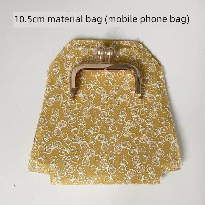 Machine Embroidery Extended Mobile Phone Bag Fabric