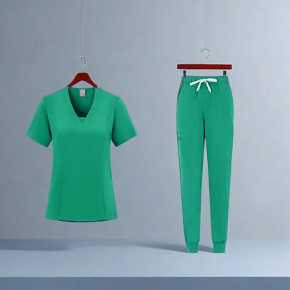 New Straight Pants Scrubs Set Medical Uniforms Stretch Tops with Pocket Nurse Uniform Surgery Suits Nursing Workwear Accessories