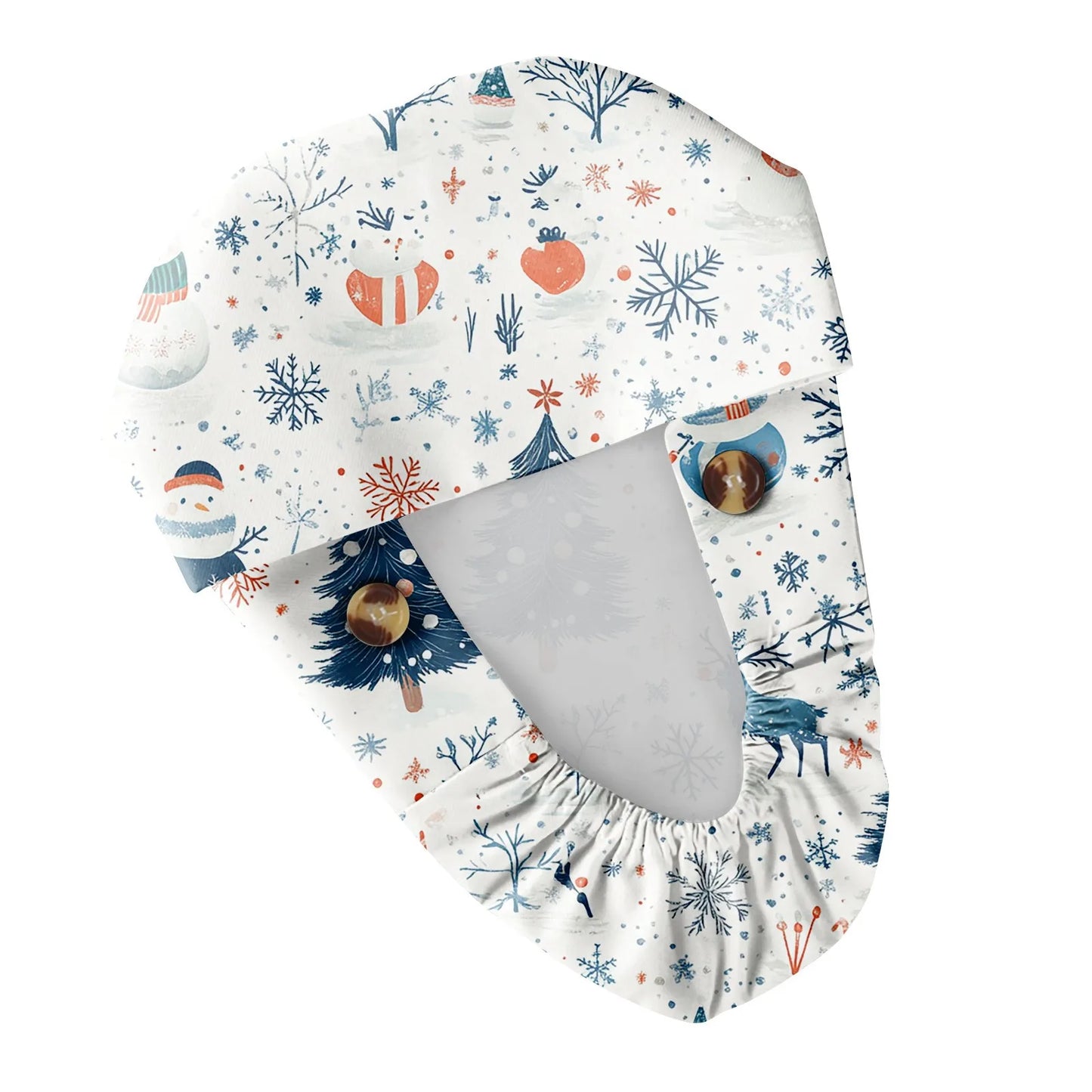 Christmas scrubs caps Pet shop hats Beauty Cleaning cap Wholesale prices cotton pet grooming nursing scrubs work cap