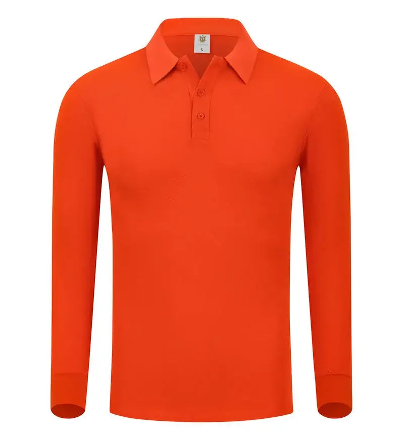 S-7XL Fashion Sportswear High Quality New-Design Men's Polos Shirts Long Sleeve 100% Cotton Casual Polos Customized Your LOGO