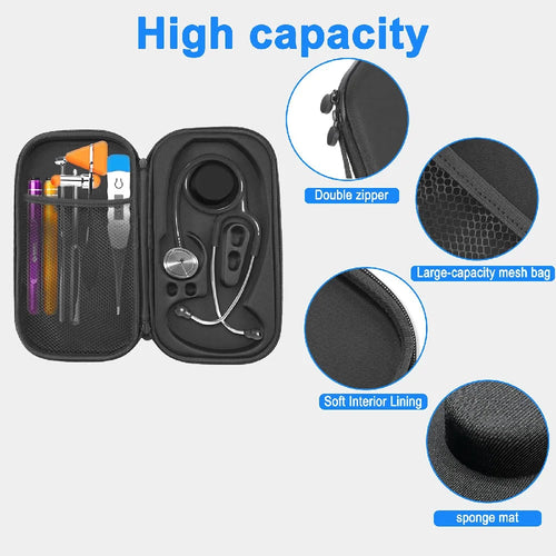 Eva Hard Stethoscope Case Shockproof Waterproof Portable Travel Storage Box For Littmann Cardiology Nurse Doctor Medical Organiz