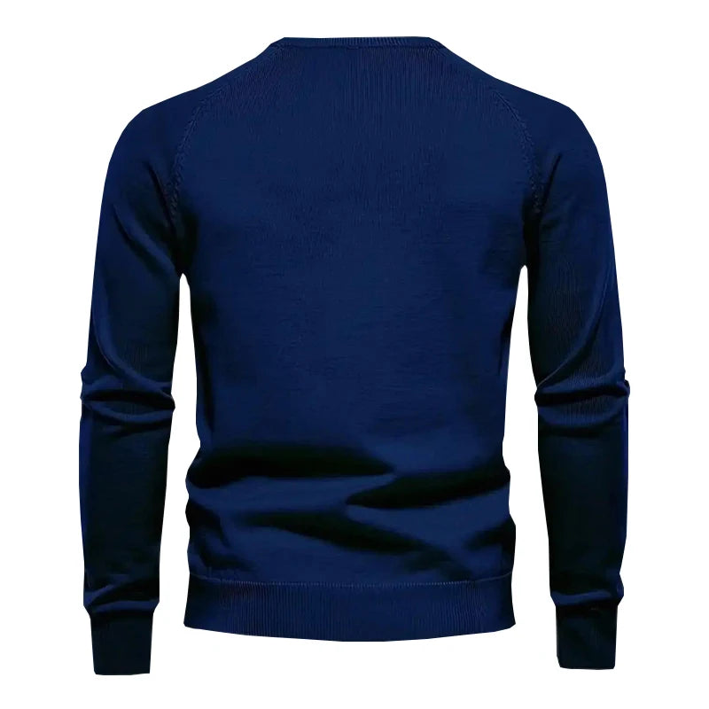 Winter High Quality Men sweater concise style knit men pullover knitwear winter crew neck knitted cotton sweater men