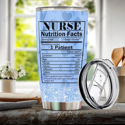 Personalized Nurse Gifts Coffee Cup Travel Mug Water Bottle Tumbler Appreciation Gift for Mom Dad  Wife Birthday 20oz