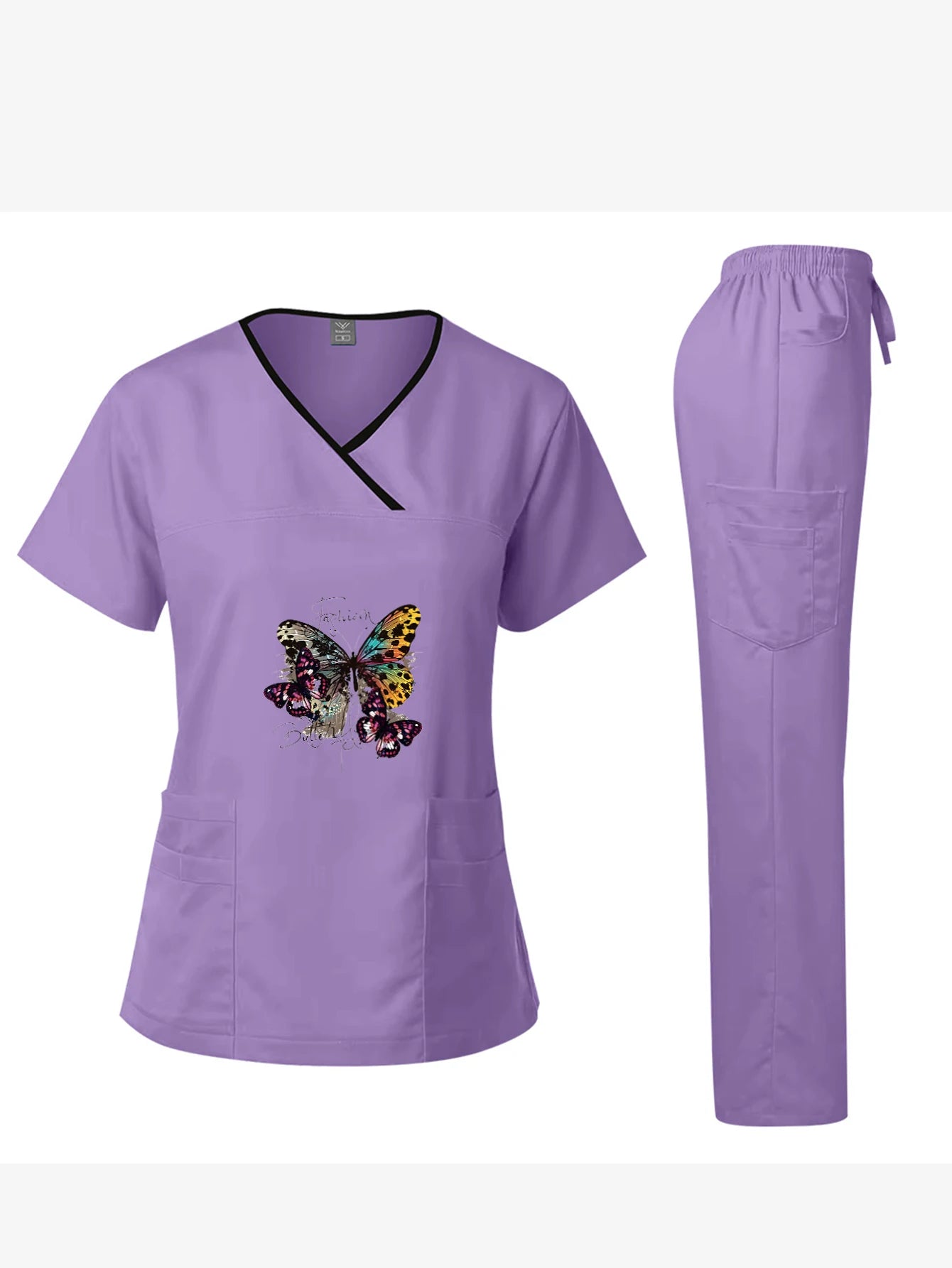 Elite Surgical Scrub Set: Quick-Dry Short-Sleeve Split Uniform | Performance Medical Gear for Dental Surgeons & Lab Technicians