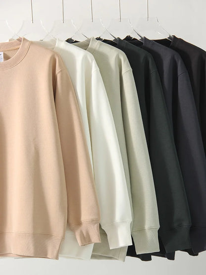 Winter Fleece Sweatshirts For Women Oversized Top Warm Pullovers Black Loose O Neck White Thick Velvet Sweatshirt Women Warm