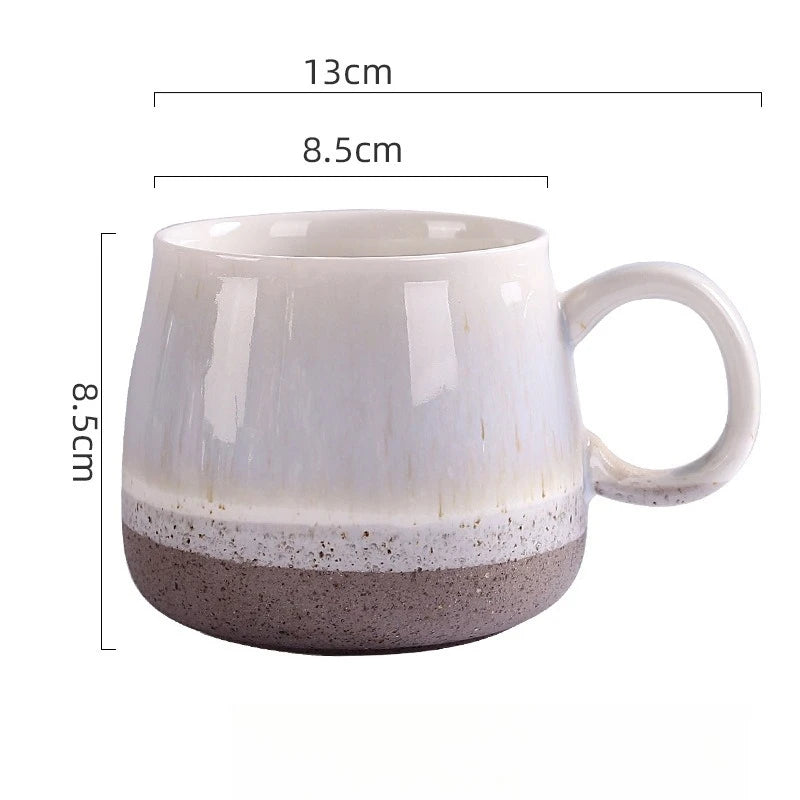 Kiln-changed Glazed Ceramic Cup Simple Household Large Capacity Office Drinking Mug