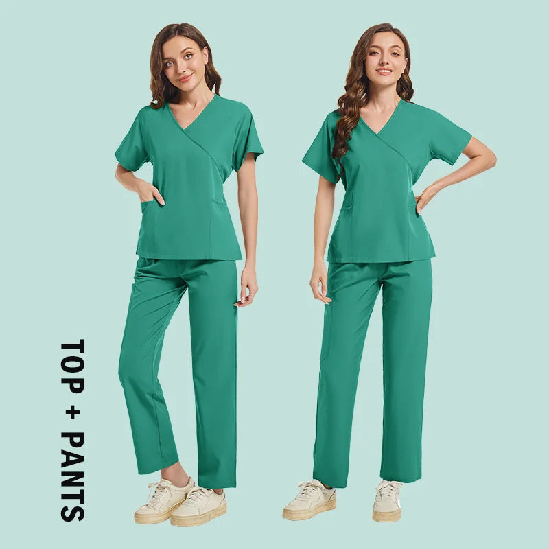 High-quality Scrubs Woman Beauty SPA Uniform Pet Clinical Store Veterinary Dentistry Work Clothes Set Medical Nurse Doctor Suits