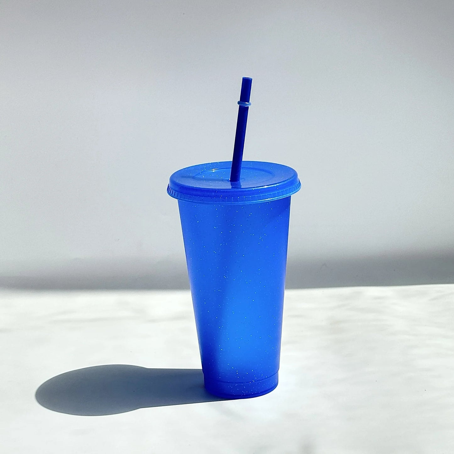 PlasticCupsWithLids And StrawsJuice Milk Tea Coffee CupsDrinking CupCold CupsColor Changing Cups, Glitter Cups ChangingPartyCups