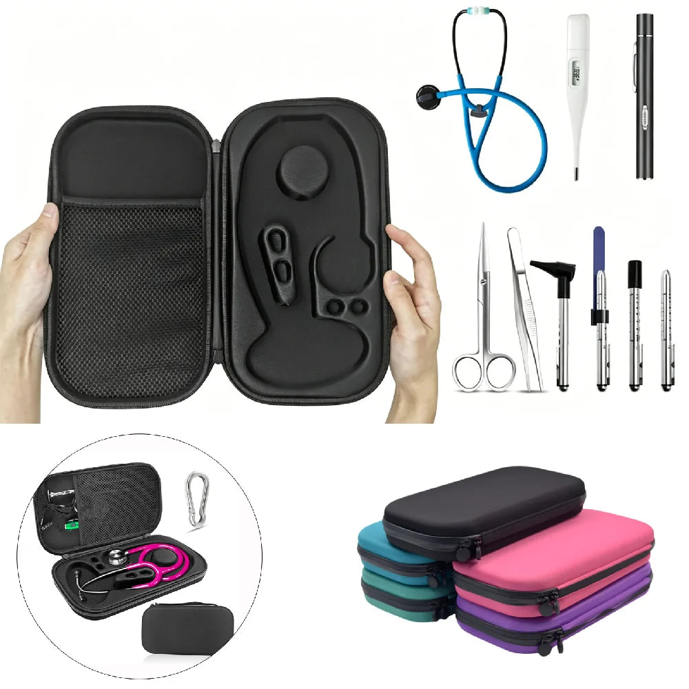 Eva Hard Stethoscope Case Shockproof Waterproof Portable Travel Storage Box For Littmann Cardiology Nurse Doctor Medical Organiz