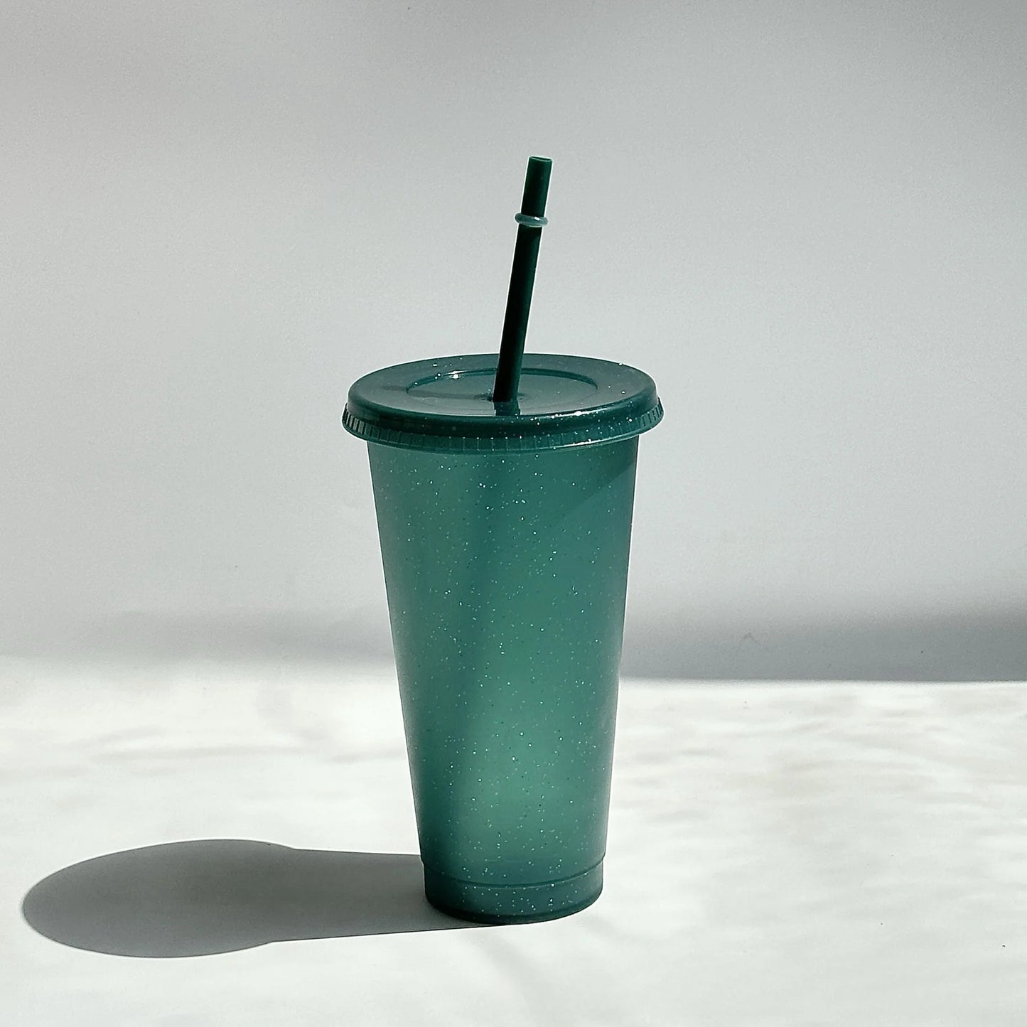 PlasticCupsWithLids And StrawsJuice Milk Tea Coffee CupsDrinking CupCold CupsColor Changing Cups, Glitter Cups ChangingPartyCups