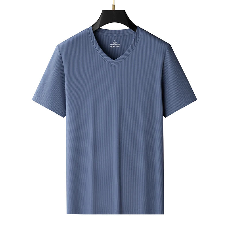 Plus Size 9xl 150kg T-Shirts Men Oversized Short Sleeve Tshirts 2025 Summer Quick Dry Men's T-Shirt Large Tee Tops 6xl 7xl 8xl