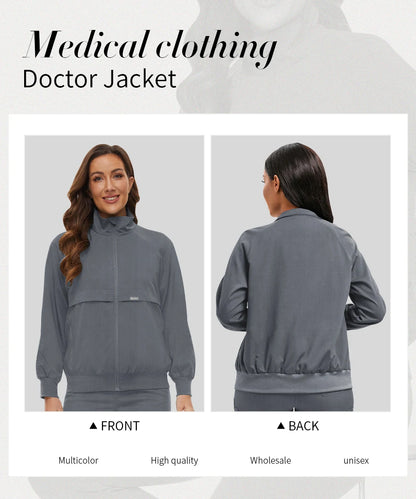 Clinical Jacket Medical Uniforms Women Hospital Pet Grooming Workwear Surgery Coat Doctor Costume Unisex Nurse Surgical Jackets