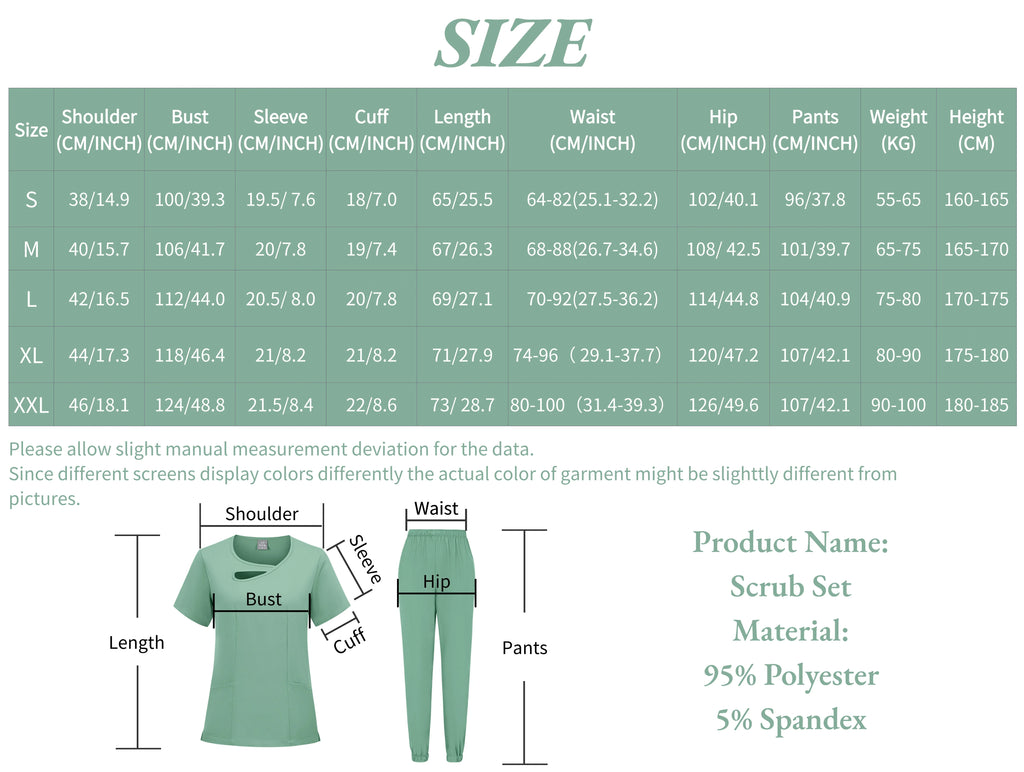 Beauty Workwear Women Medical Nurses Uniform Surgical Scrubs Set Spa Top Pants Clinic Carer Clothes Nursing Uniforms Jogger Suit