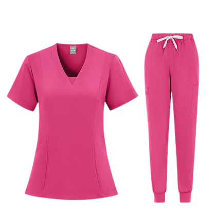 New Straight Pants Scrubs Set Medical Uniforms Stretch Tops with Pocket Nurse Uniform Surgery Suits Nursing Workwear Accessories