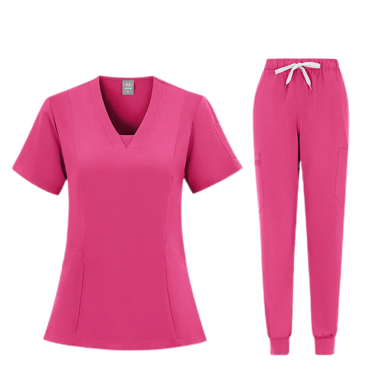 New Straight Pants Scrubs Set Medical Uniforms Stretch Tops with Pocket Nurse Uniform Surgery Suits Nursing Workwear Accessories