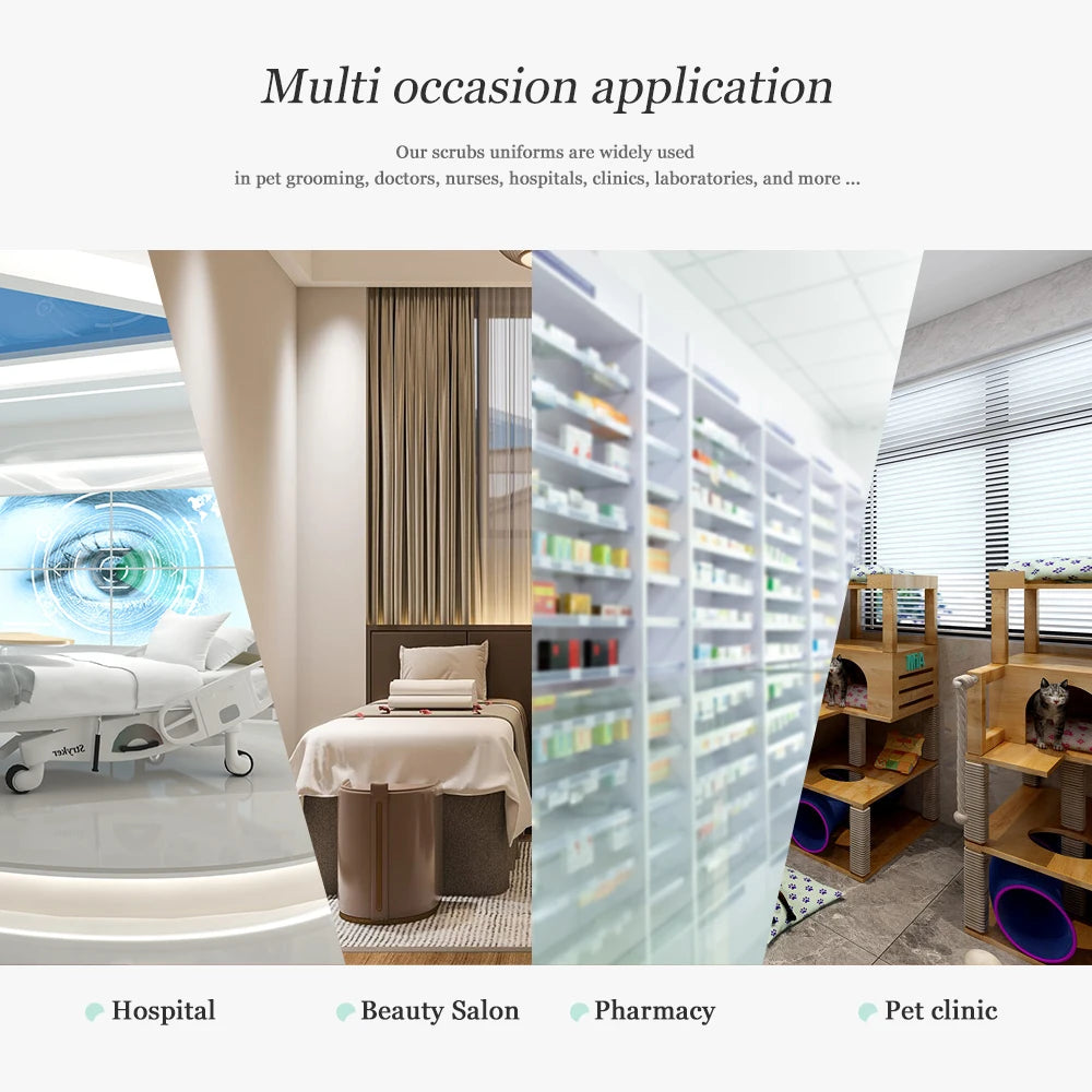 Scrub Sets Uniform Women Joggers Nurse Accessories Elastic Breathable Surgical Uniforms Beauty Salon Lab Coat Pharmacy Work Wear