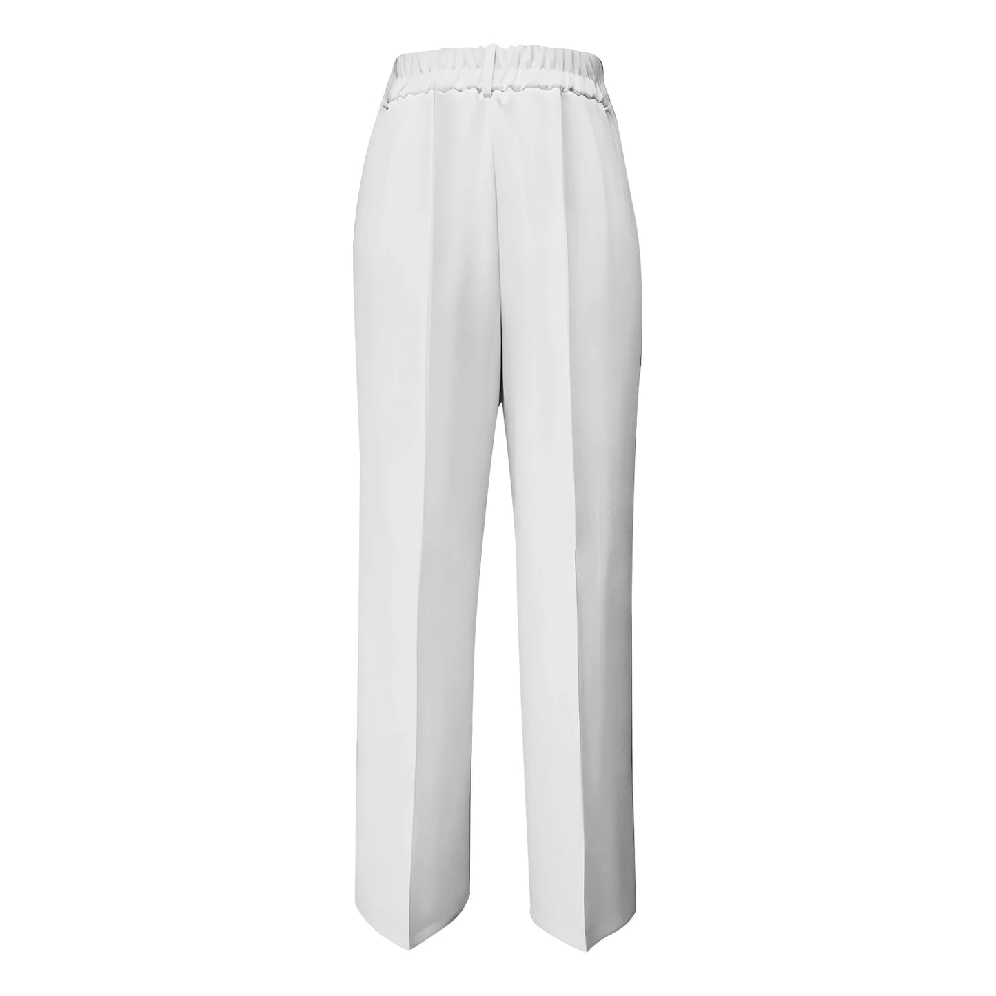 Women's High Waist Pants Drapey Straight-Leg Minimalist Blazer Pants Versatile Stylish Sophisticated Work Casual Trousers