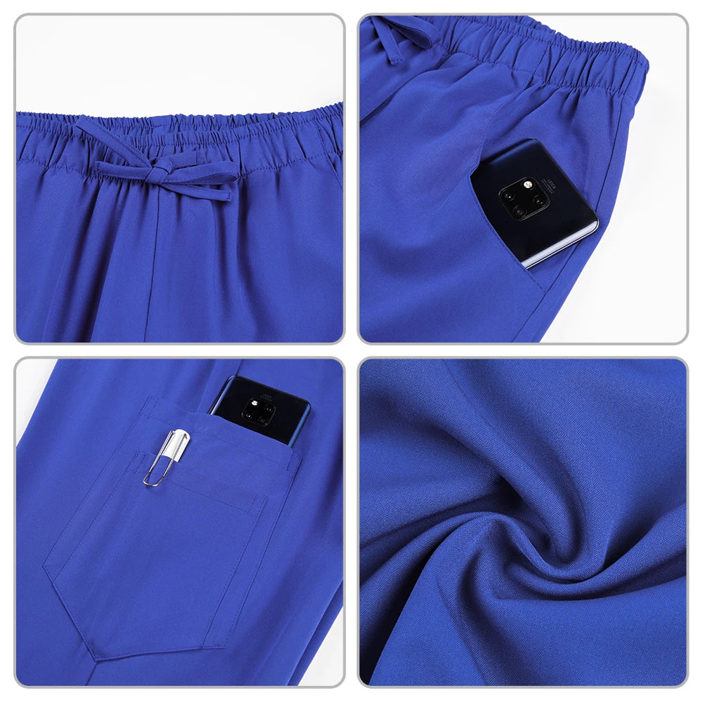 High quality color doctor nurse uniform scrubbing set Medical clothing Beauty salon work quick drying women's medical