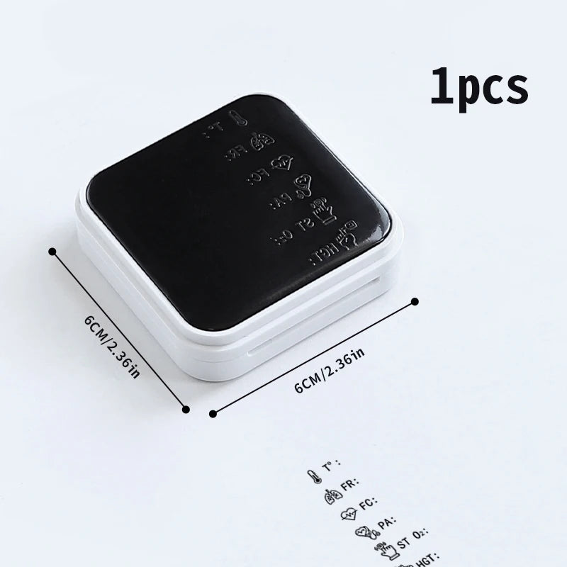 Nurse Stamp Daily Vital Sign Monitoring For Routine Patient Health Check Recording Heart Rate Blood Pressure Oxygen Saturation