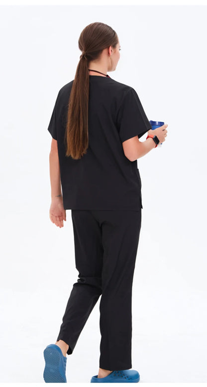 Doctor Nurse Scrub Set Hospital Uniforms Clinic Medical Surgeon Nursing Clothes Dental Pediatric Beauty Salon Work Suit S23