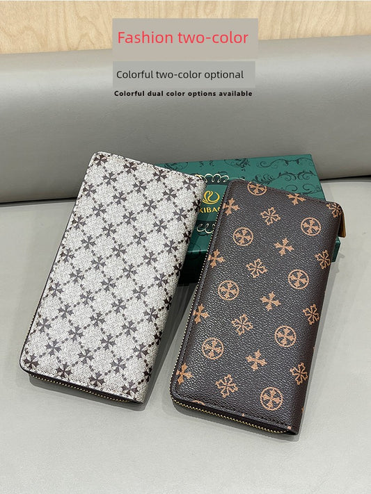 Fashion Presbyopic K-style Mid Length Long Length Zipper Women's Wallet