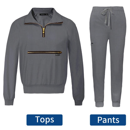 Spring Autumn Scrubs Uniform Hot Sale Custom Logo Long Sleeved Medical Hospital Sets Scrubs Woman Suit Veterinary Nurse Uniforms