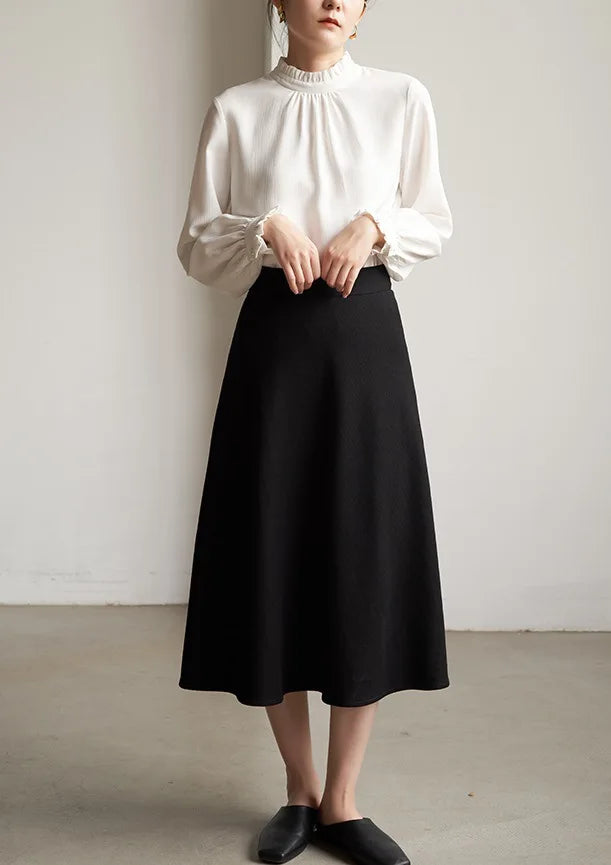 Ruffles Elegant Women Blouses Woman White Shirt Long Sleeve Shirts Office Lady Business Commuter  Solid Women Work Tops French