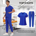 Medical Scrub Nursing Surgical Gown High Quality Elastic Scrub Healthcare Pharmacy Solid Color Uniform Wholesale Workwear Unisex