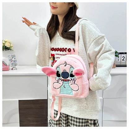 Stitch Backpack  Japanese Blue Funny Cartoon Large-Capacity Student Backpack Kindergarten Bag Kawaii Backpack