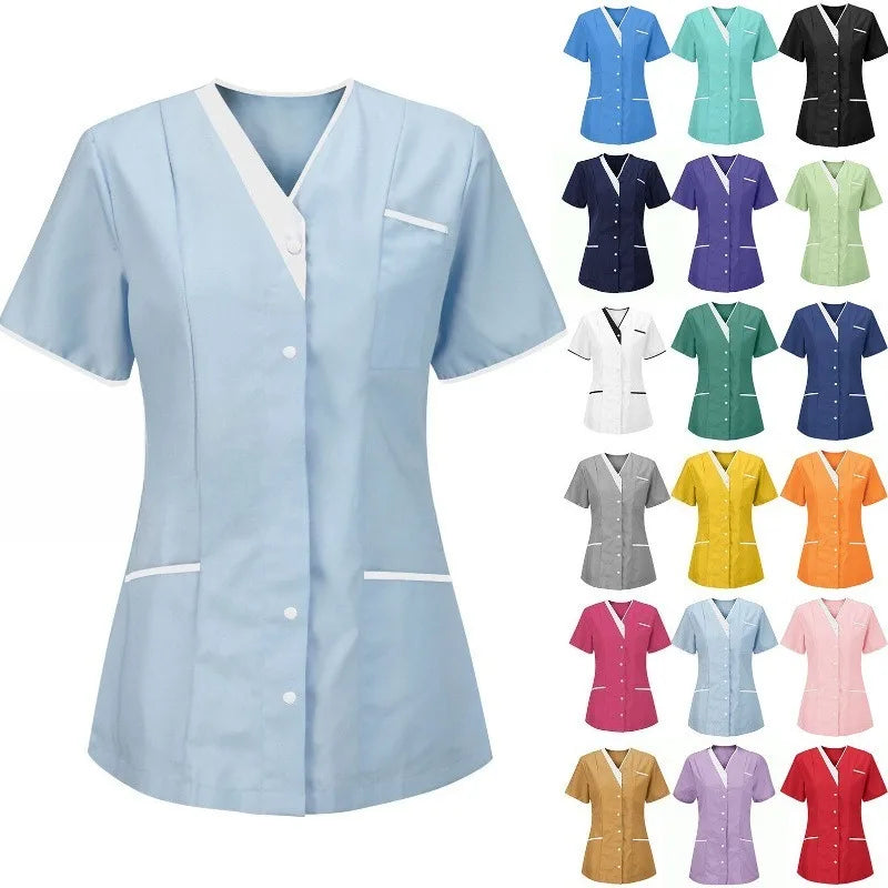 Hospital Operating Room Scrub Suit Set for Doctors and Nurses Beauty Salon Workwear