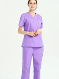 Women Scrubs Set Workwear Medical Uniform Revolution V-Neck Hospital Doctor Nurse Suit Healthcare With Pockets ouc2554