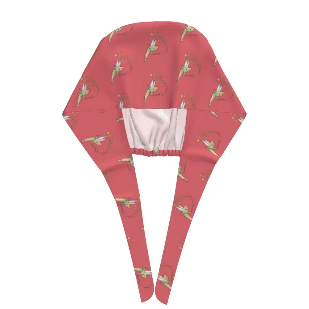 Custom Tinker Bell Breathable Nursing Work Cap Surgical Scrub Caps Unisex Nurse Medical Cap Cartoons Scrubs Hat Medical Surgical