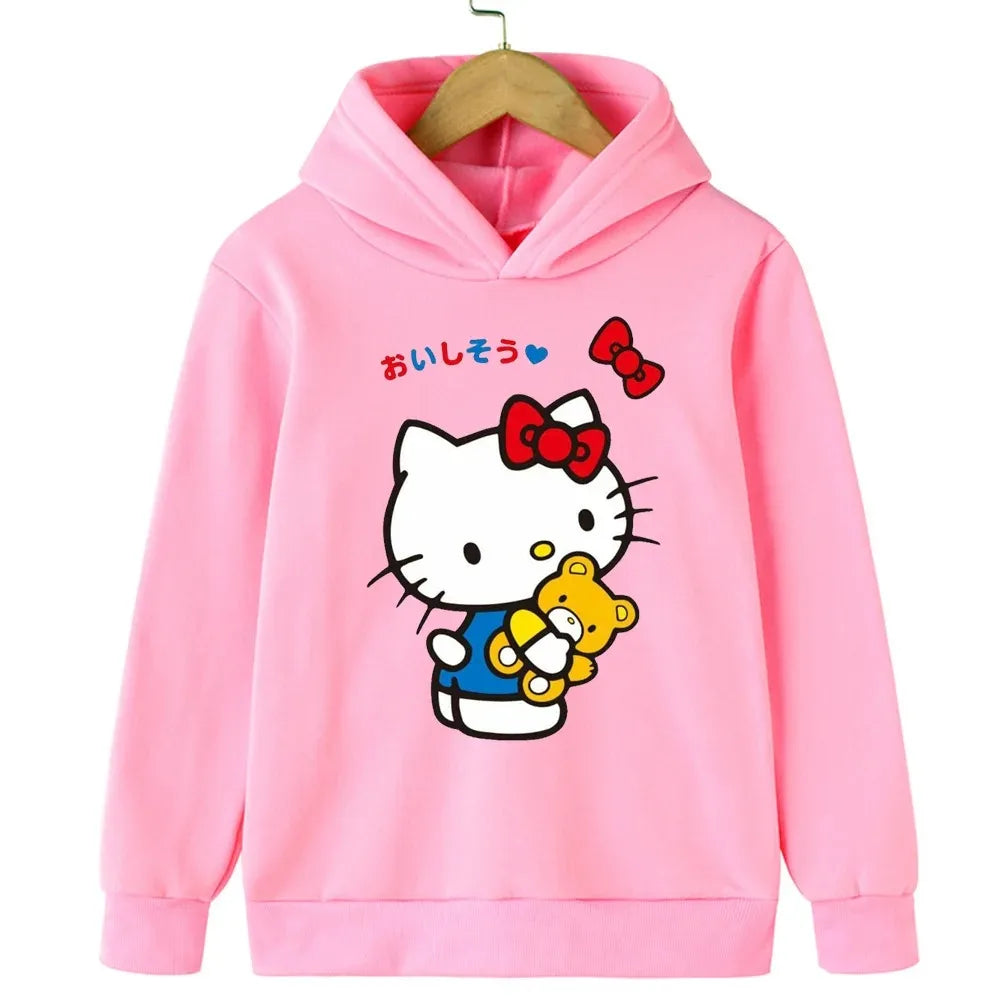 Autumn and Winter Children's Warm Hoodie Hooded Sports Shipment Cartoon Casual Outdoor Clothing Comfortable and Soft