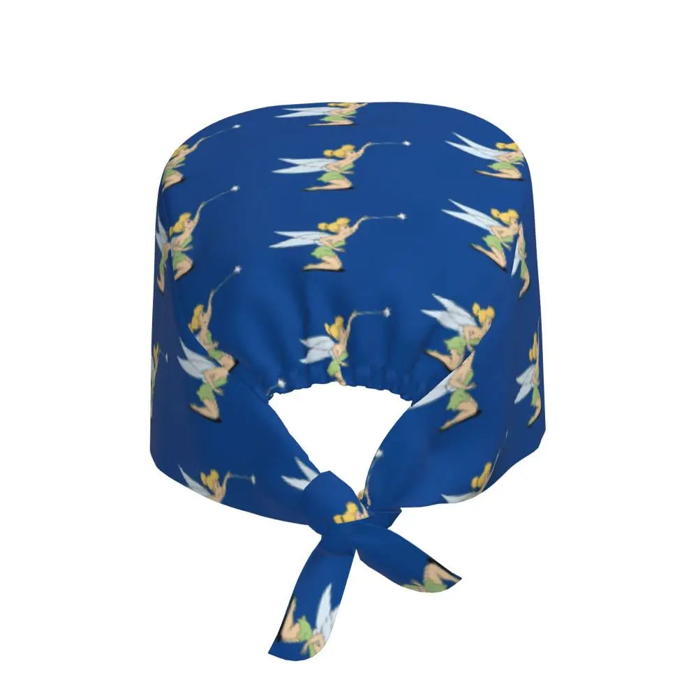 Custom Tinker Bell Breathable Nursing Work Cap Surgical Scrub Caps Unisex Nurse Medical Cap Cartoons Scrubs Hat Medical Surgical