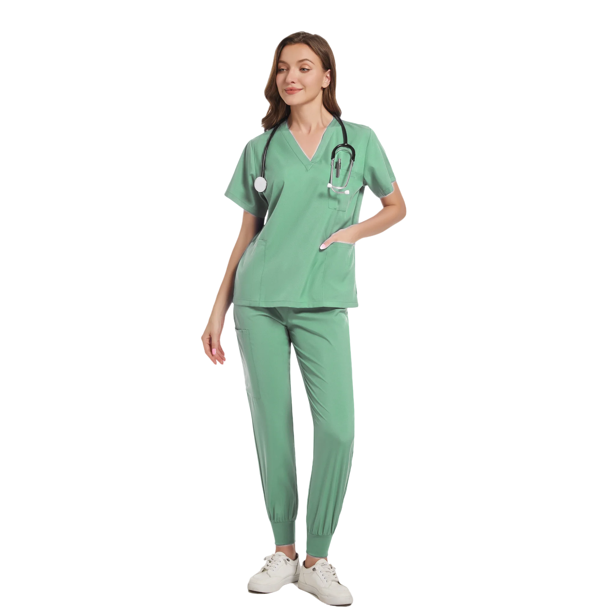 Women Scrub Set Surgical Nursing Scrub Sets Hospital Uniform Medical Factory Wholesale Uniforms Womens Custom Scrubs
