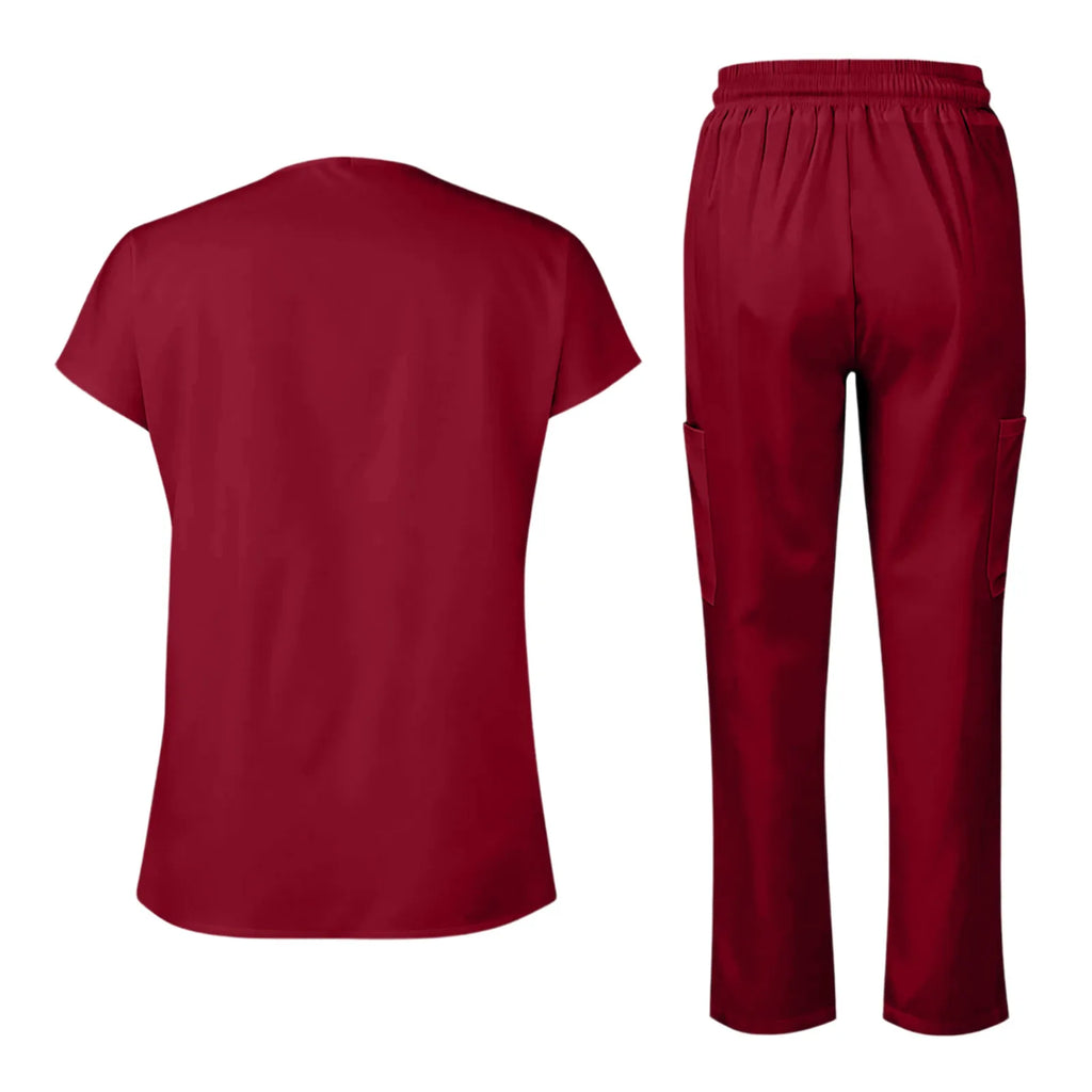 Scrubs Medical Uniform Women and Man Scrubs Set Medical Scrubs Top and Pants