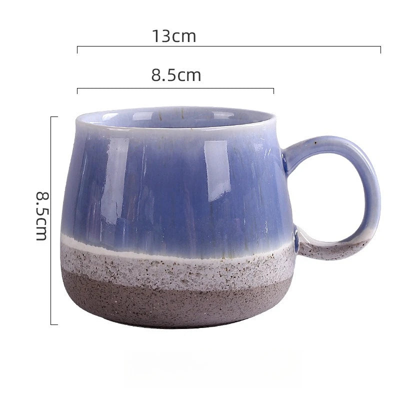 Kiln-changed Glazed Ceramic Cup Simple Household Large Capacity Office Drinking Mug
