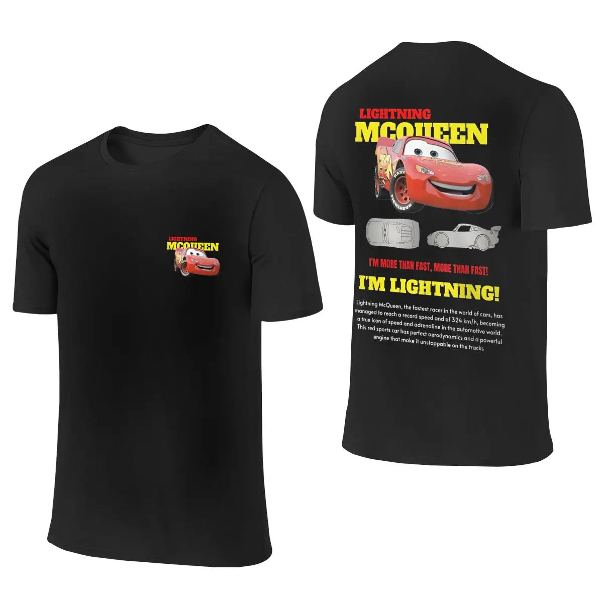 Romantic Lightning Mcqueen And Sally Matching T Shirt Outfits Double-Side Print Sally Mcqueen tshirt Tees for Couple Gifts