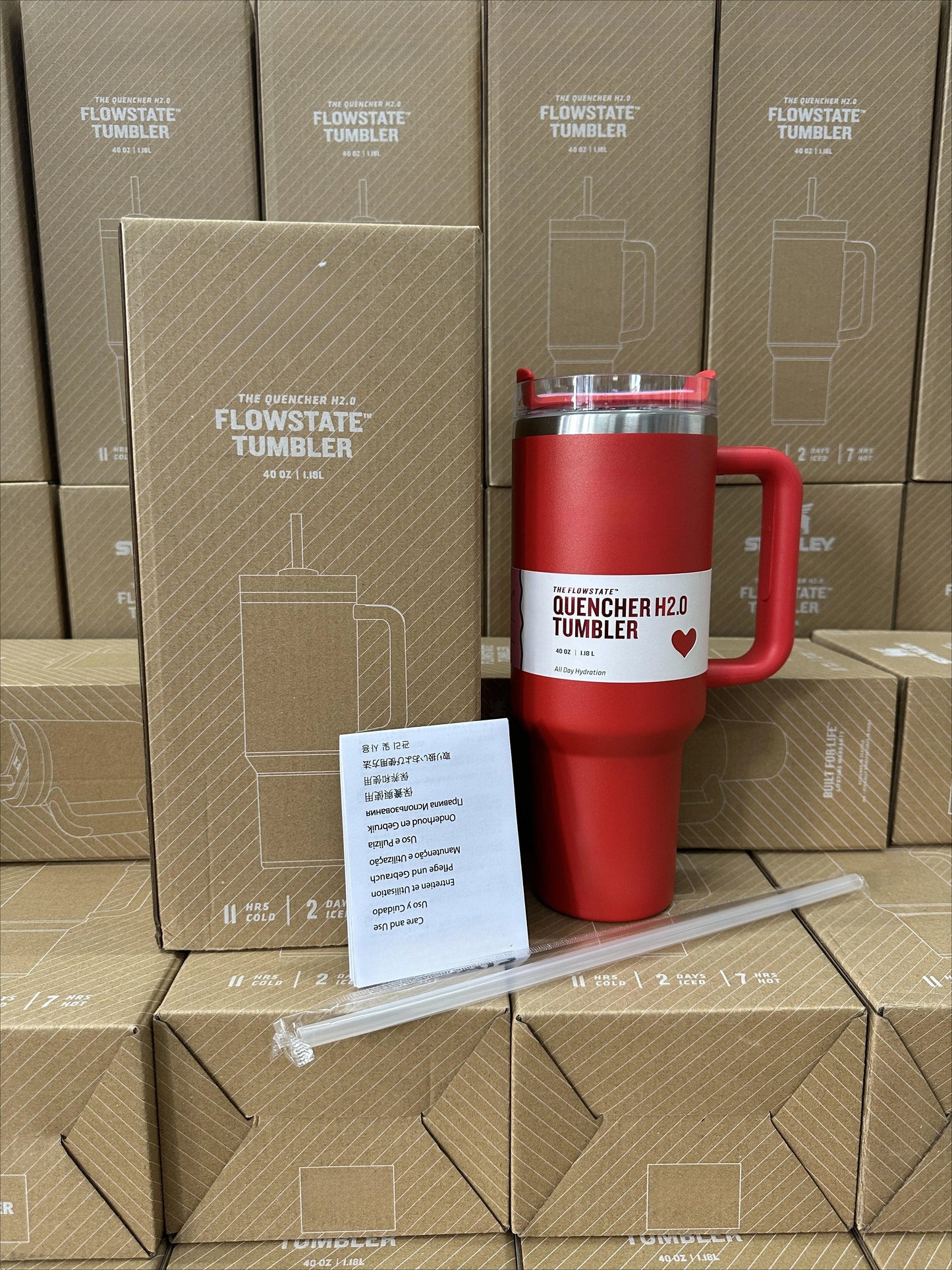 40oz Stainless Steel Vacuum Mug Double-Wall Insulated Travel Cup with Handle Straw Lid for Hot And Cold Beverages