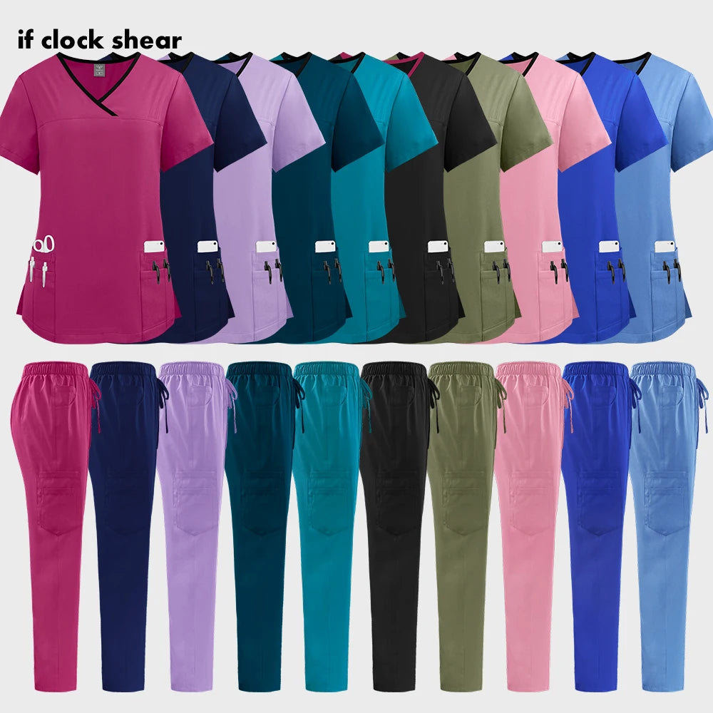 Medical Uniforms Women Hospital Nurse Scrubs Sets Pet Grooming Scrubs Unisex Clinic Nursing Surgical Uniforms Spa Uniforms Women