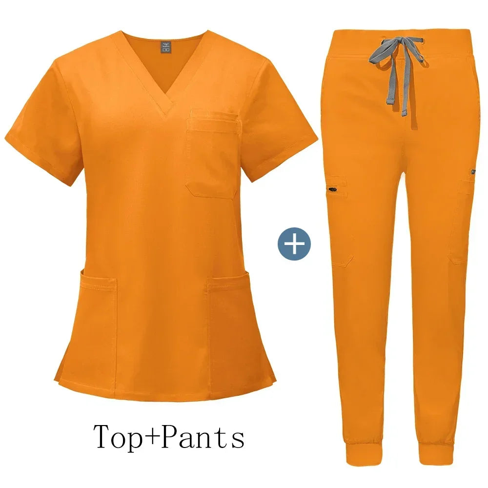 Wholesale Uniforms Doctor Nurse Work Wear Women Men Hot Sales Surgical Gowns Healthcare Nursing Articles High-quality Scrub Sets
