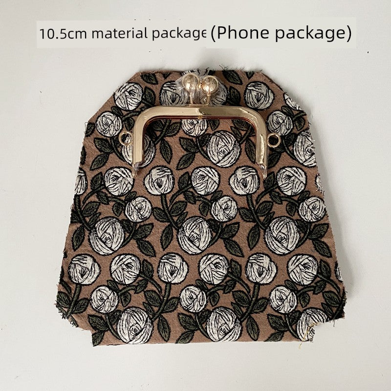 Machine Embroidery Extended Mobile Phone Bag Fabric