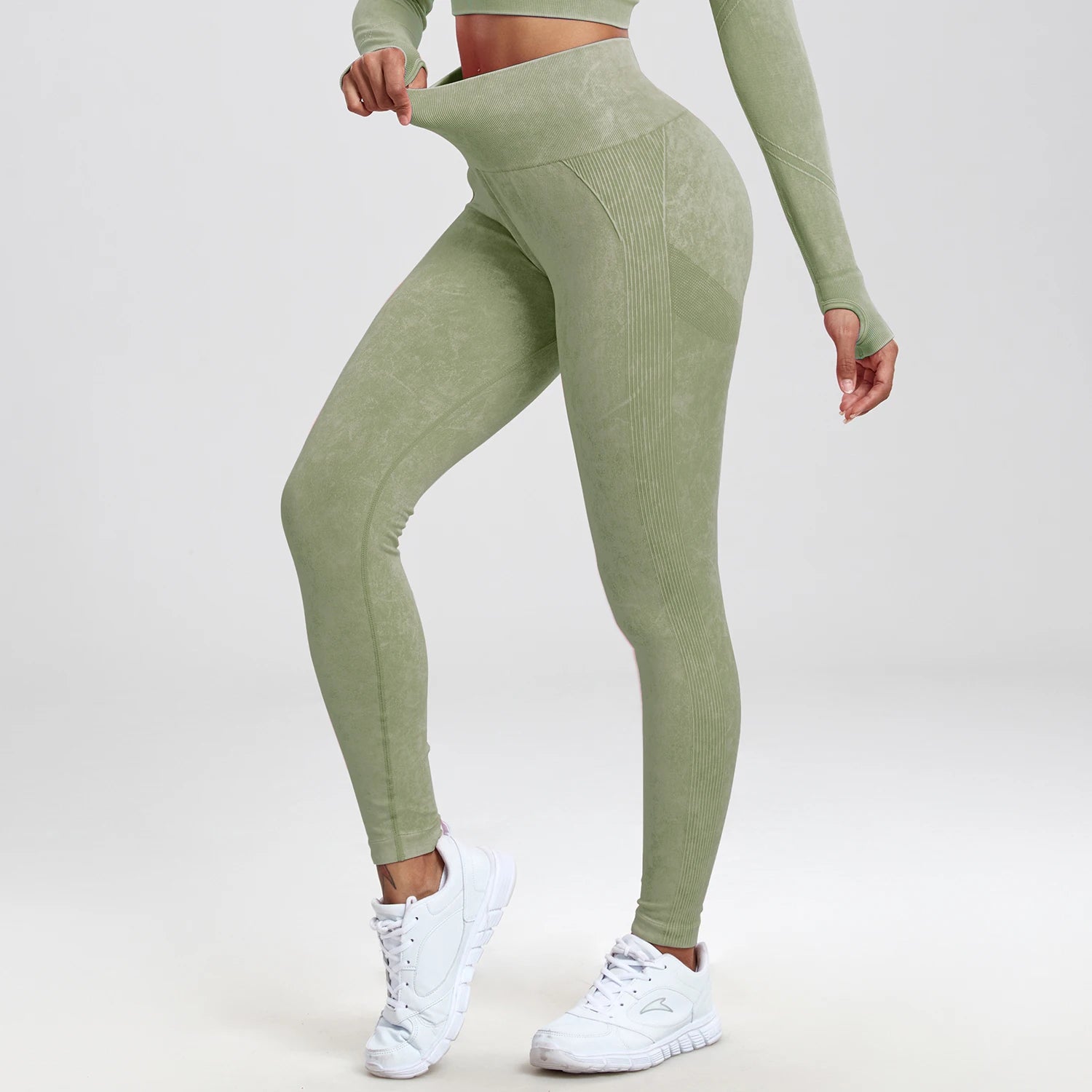 Butt Lifting Sexy Gym Leggings Women High Waist Seamless Tie Dye  Leggings Women Skinny Stretch Outdoors Hollow Out Pants