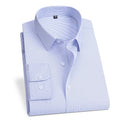 Spring and Autumn New Men's Long-sleeved, Iron-free, Three-proof, Pocket-free Business Attire, White Shirt, Men's Formal Wear
