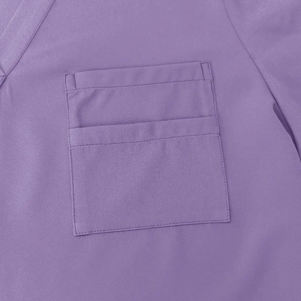 Soft Pink Clinical Uniform Healthcare Scrub Top & Pants Hospital Doctor Nurse Uniform Work Clothes with Pockets Scrubs Sets