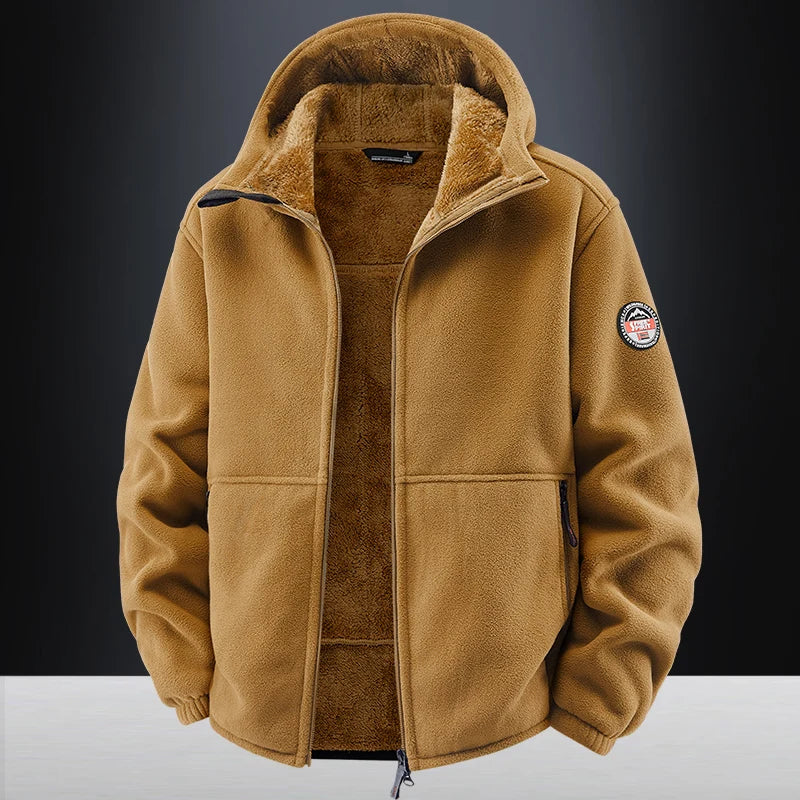 Winter Hoodies Men Outdoor Military Thick Warm Polar Fleece Jacket Camping Hiking Jackets For Streetwear Casual Coats Men Parkas